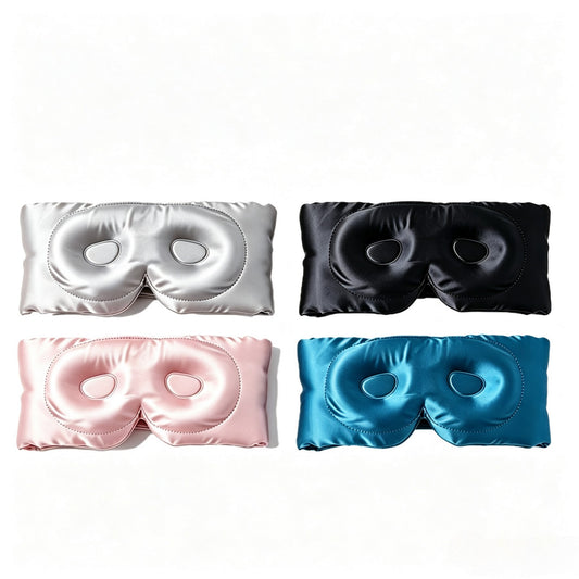 Silk 3D Sleep Eye Mask W/ Adjustable Magic Tape