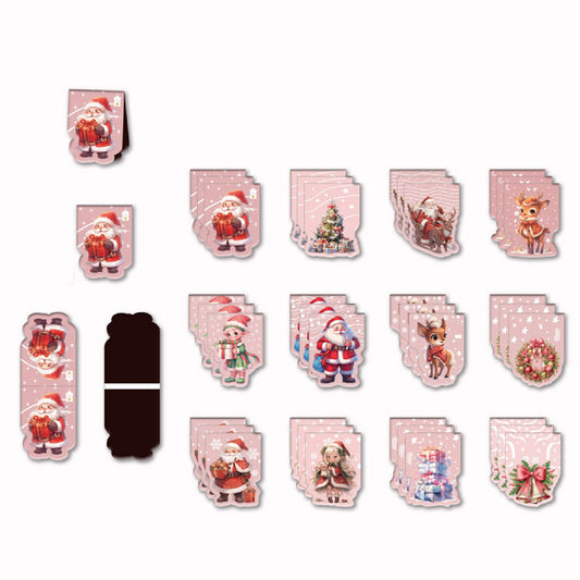 Christmas Magnetic Bookmark Magnetic Clip Custom Shape Bookmark Santa Claus Christmas Tree