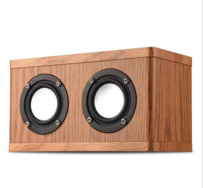 Classic Wooden Wireless Speaker Support TF Card