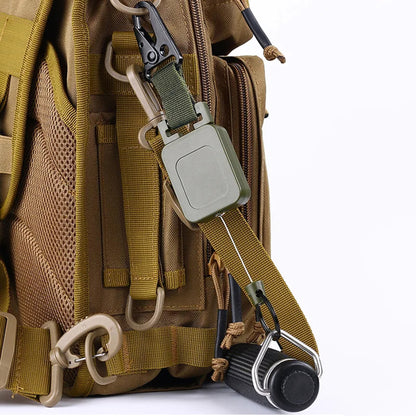 Outdoor Rectangle Retractable Badge Reel Key w/ Belt Clip