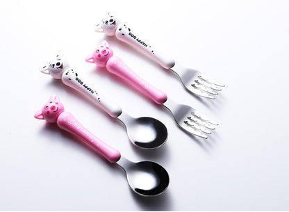 Stainless Steel Baby Fork Spoon Set