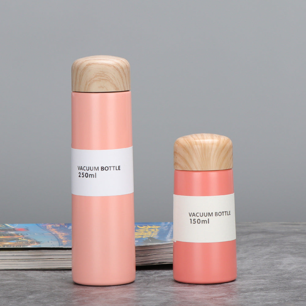 8.5oz/250ML 304 Stainless Steel Mini Insulated Water Bottle With Screw-on Lid Portable Vaccum Mug