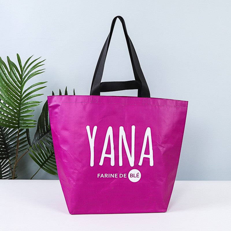 Custom Printed Non Woven Shopping Bags 21 x 16 x 8"