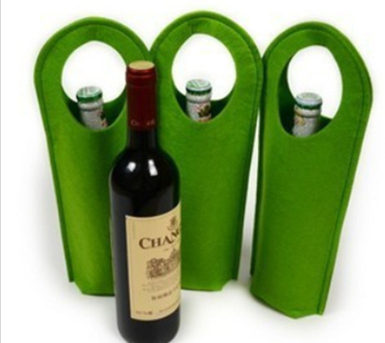 Wine Bottle Single Felt Sleeve
