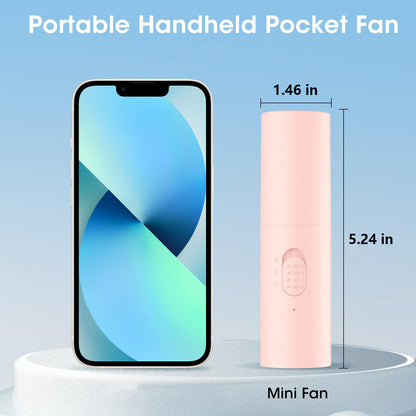 2000mAh Power Bank Folding Handheld Mini Fan Portable Rechargeable Small Foldable