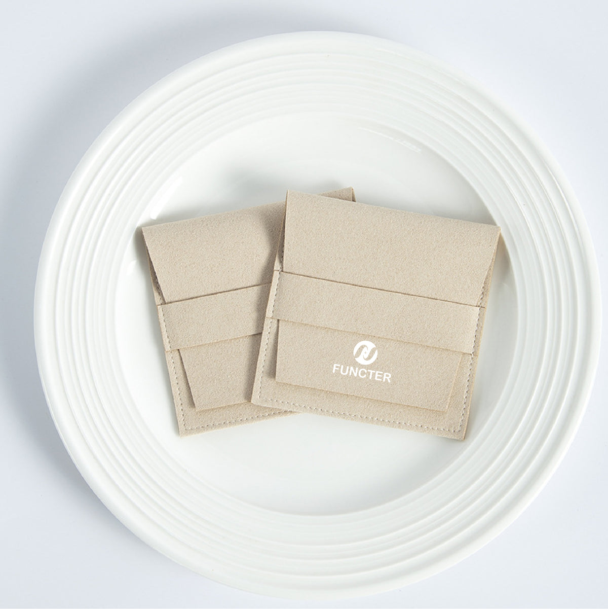 3.7" Envelope Jewelry Pouch with Band Jewelry Packaging Bag Jewelry Gift Bags for Bracelet