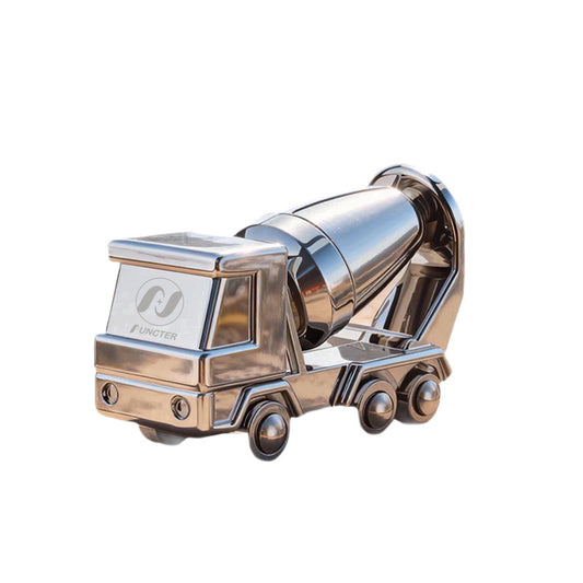 3D Alloy Simulation Cement Mixer Truck Keychain Boy Engineering Car Toy Model Keychain