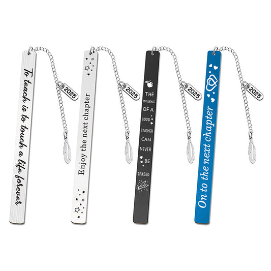 Custom Metal Bookmark W/ Tassel For Teachers, Students, Book Lovers