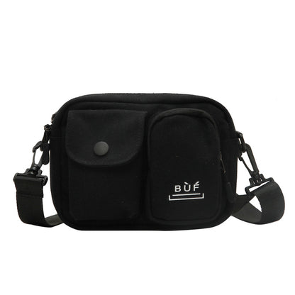 16 oz Canvas Mini Crossbody Bag Single Shoulder Bag Daily Cell Phone Purse Bag Stadium Approved Bag
