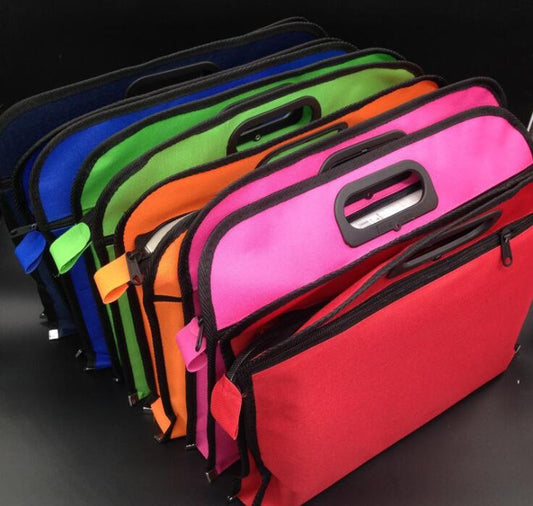 B4 Document Folder Double Zipper File Bag