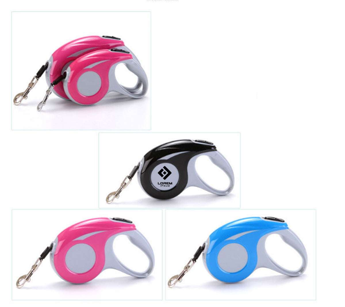 Pet Automatic Telescopic Traction Rope Flat Rope Traction Belt Dog Chain 3M