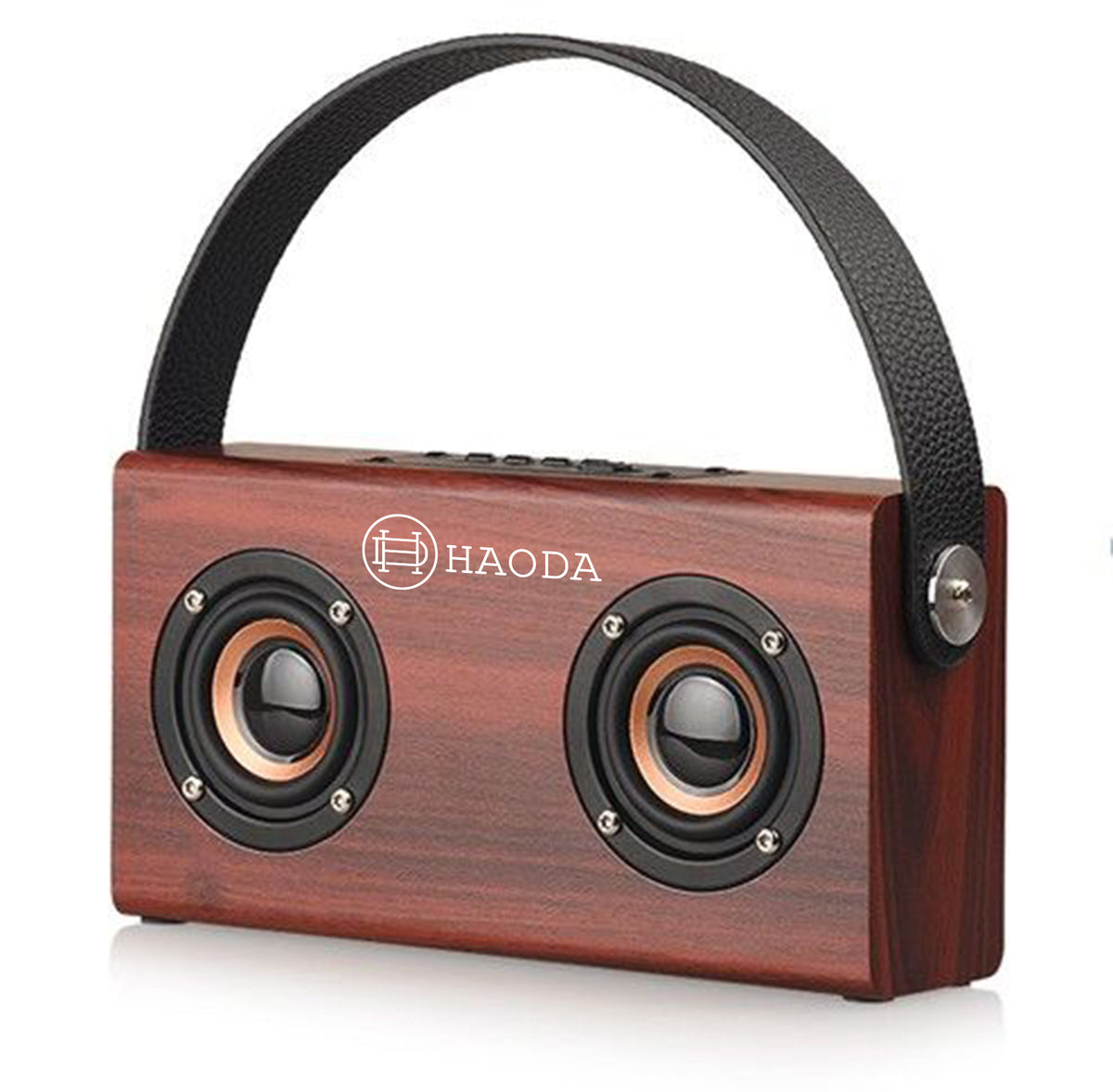 Classic Wooden Speaker Support TF Card