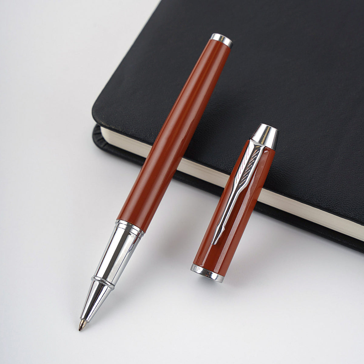 Metal Glossy Gel Pen with Cap