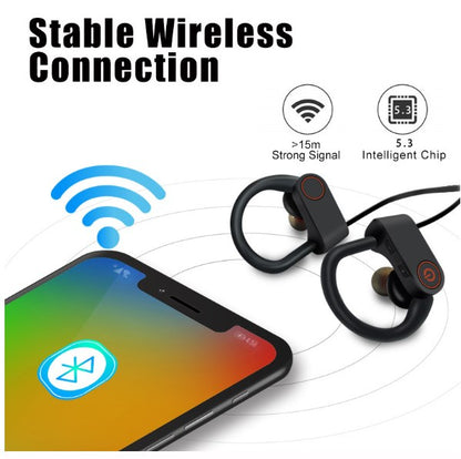 Metal Magnetic Attraction Handfree Running Earbuds Neckband Sport Wireless Headset