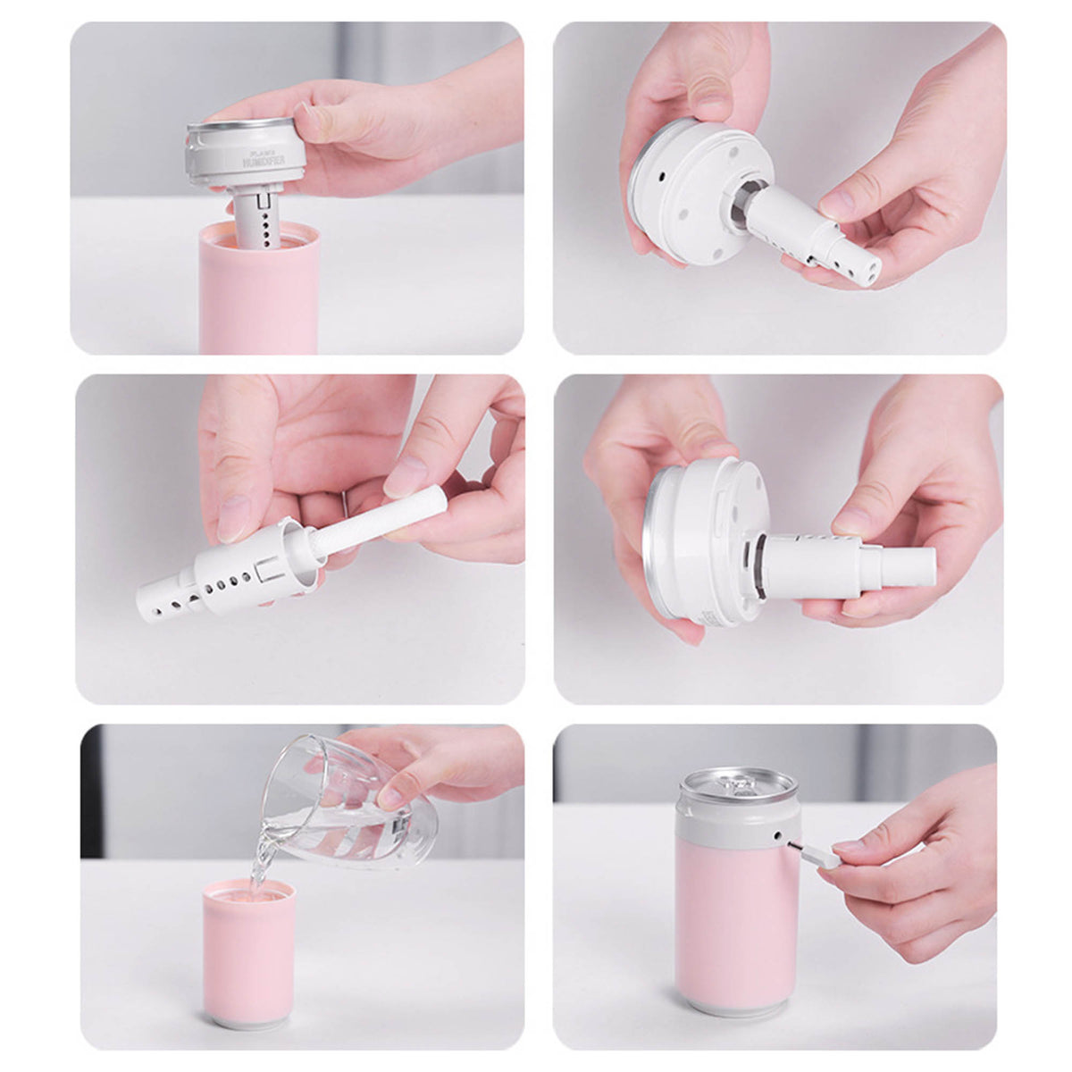 Mini Portable Cans USB Air Humidifier
