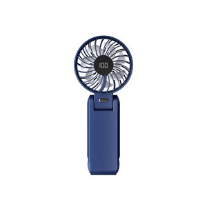 1800mAh Foldable Hanging Neck Cooling Mini Fan Speed (1-100) LED Display