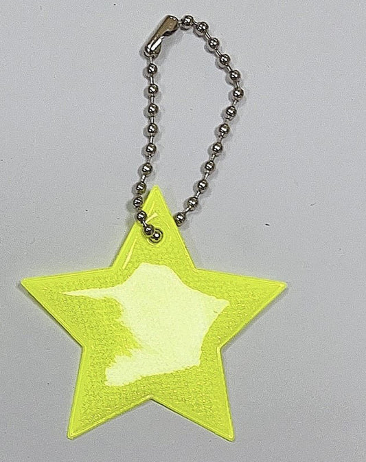 Star Shape Reflective Keytag