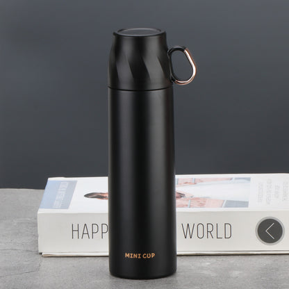 16.9oz/500ML 304 Stainless Steel Insulated Water Bottle With Screw-on Lid Portable Vaccum Mug