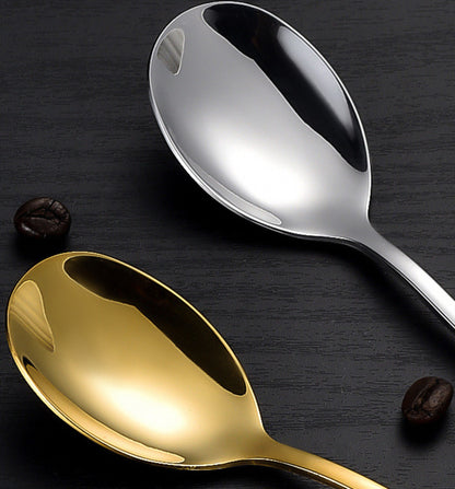 8.2" L Heavy Duty 304 Stainless Steel Spoon Long Handle Soup Spoon