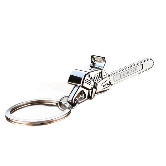 Outdoor Metal Chainsaw Keychain Car Pendant Keychain