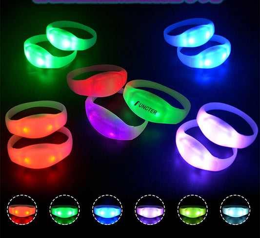 Light Up LED Wrist Band 15 Different Glow Colors Light Up Bracelet For Party Music Festival
