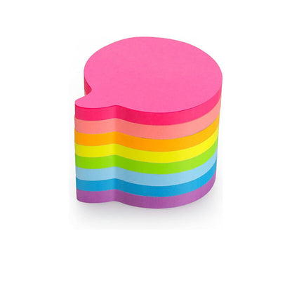 82 Sheets Adhesive Comma Shape Sticky Notes