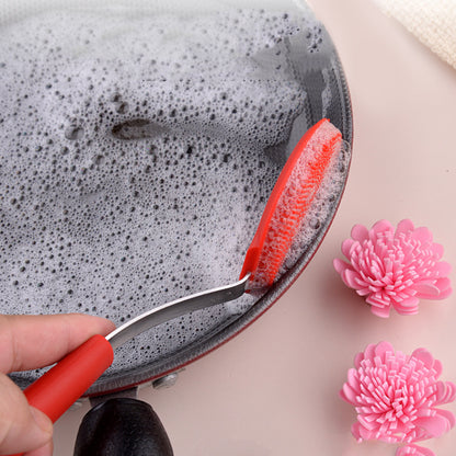 Kitchen Dish Scrubber Soft Dishwashing Brush for Pots Pans Sink Cleaning Scrubber