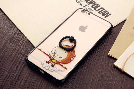 Little Monkey Phone Case w/Finger Buckle For Smart Phone