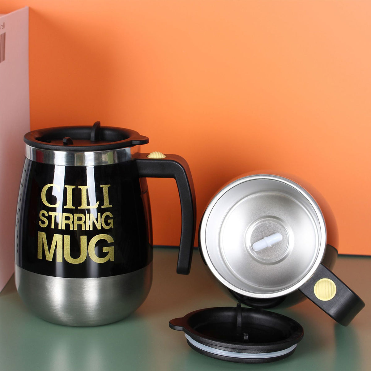 400 ml Battery-Powered Magnetic Stirring Coffee Cup Milk Protein Powder Electric Stirring Cup