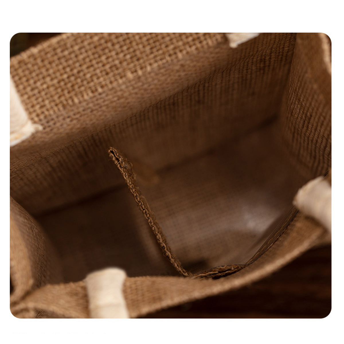 Eco-Friendly Burlap 2 Wine Bottle Bag w/ Window