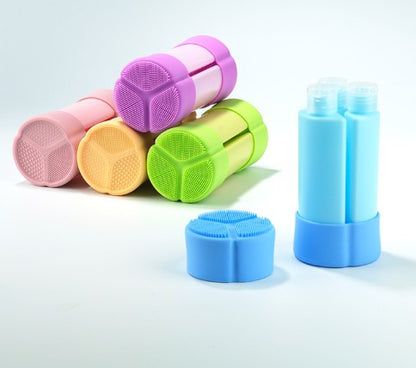 2.26 oz 3-In-1 Silicone Travel Bottles, Leakproof Refillable Toiletry Containers For Trip Luggage