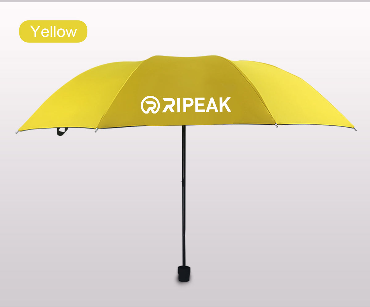 Portable Travel Triple Folding Umbrella Manual Open Umbrella