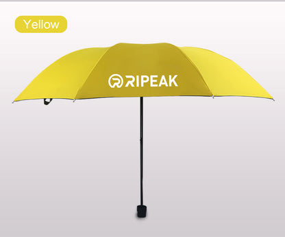 Portable Travel Triple Folding Umbrella Manual Open Umbrella