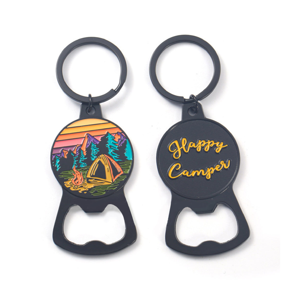 Portable Alloy Bottle Opener Key Chain for Outdoors