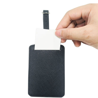 Mini Rectangular Shape PU Leather Luggage Tag (Size S)
