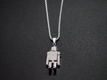 Stainless Steel Robot Necklace