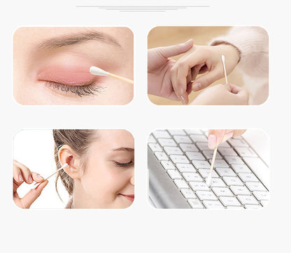 200pcs Biodegradable Bamboo Cotton Swabs Q-tip Cotton Buds(Drawer Type Package)