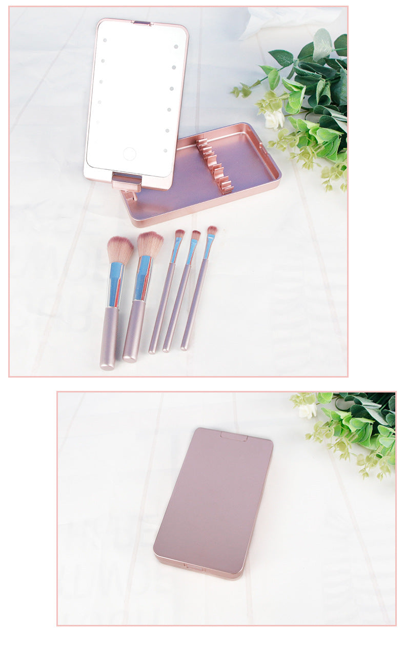 Portable Folding LED Make-up Mirror Box