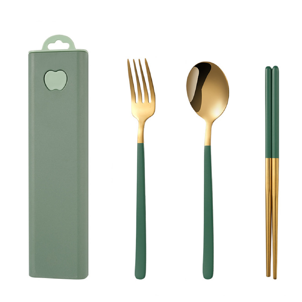 3 Pieces Camping Tableware Set Portable Travel Utensils Set Picnic Set