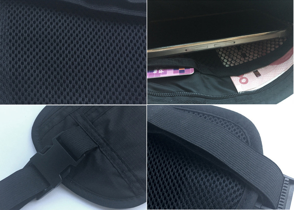 RFID Anti-theft And Anti-scanning Sport Fanny bag Polyester Waist Bag