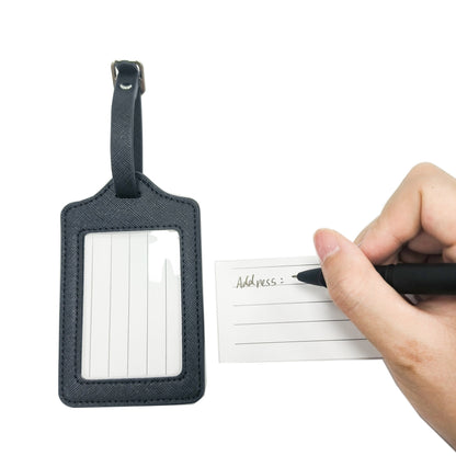 Mini Rectangular Shape PU Leather Luggage Tag (Size S)