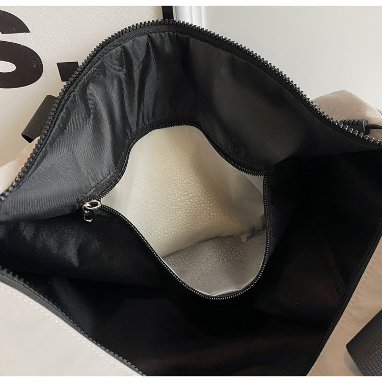 Travel Duffel Bag Sport Gym Bag Polyester Tote Bag Swimming Bag with Shoe Pouch&Wet Pocket