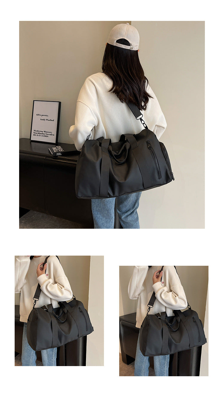 Travel Duffel Bag Sport Gym Bag Oxford Tote Bag Swimming Bag with Shoe Pouch