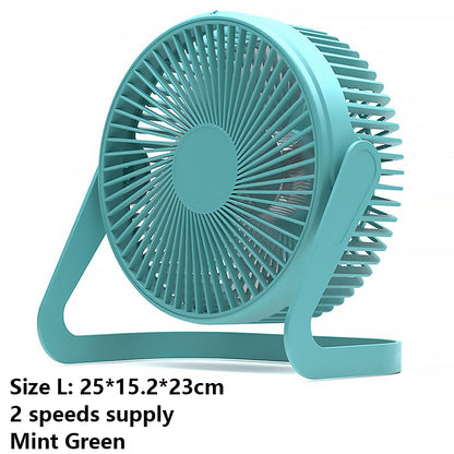 8" Plug-in Desk Fan USB Fan 2 Level Speed Adjustable Fan(Size L)