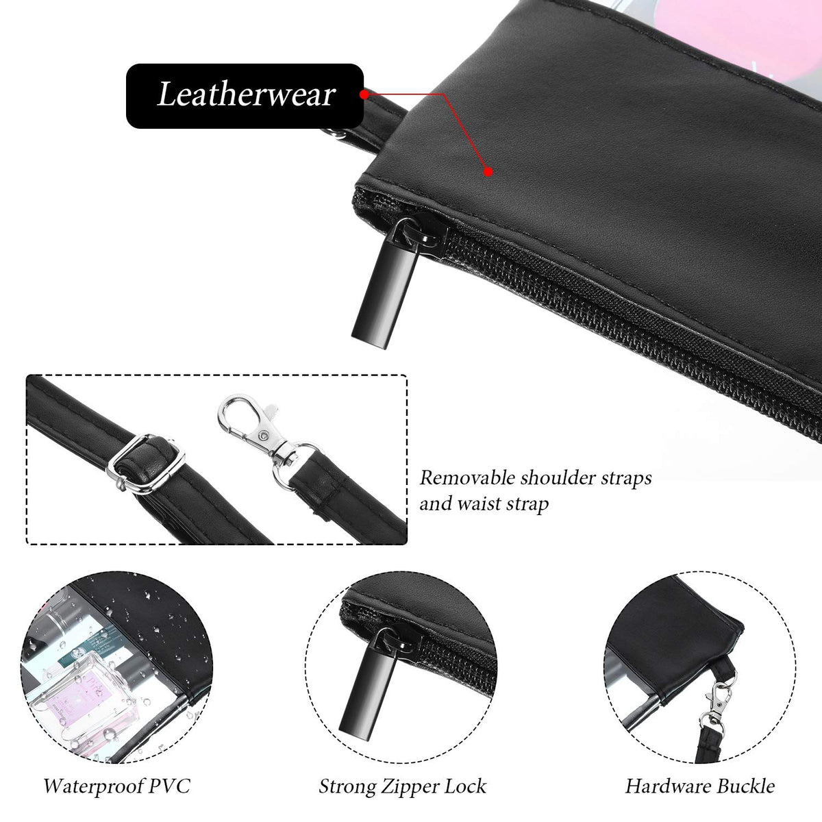 PVC Transparent Cross body Bag Single Shoulder Bag
