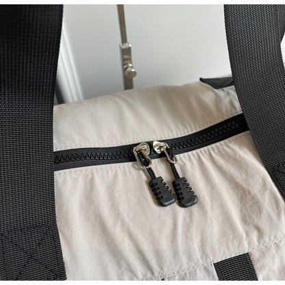 Travel Duffel Bag Sport Gym Bag Polyester Tote Bag Swimming Bag with Shoe Pouch&Wet Pocket