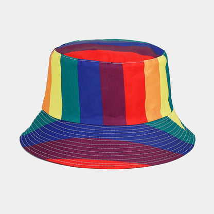Double-Sided Wear Reversible Polyester Pride Hat Bucket Hat