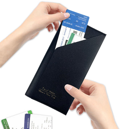 Travel Purse Passport Holder PU Leather Passport Wallet