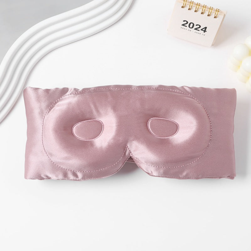 Silk 3D Sleep Eye Mask W/ Adjustable Magic Tape