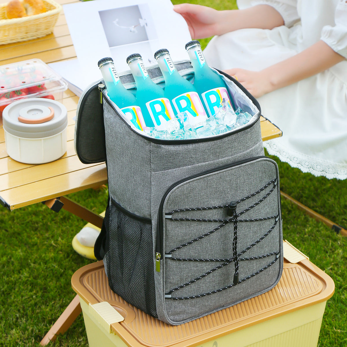 23L Waterproof Insulated Cooler Backpack